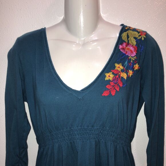 Johnny Was JWLA Sz Small Dress Embroidered Hippie Festival Boho Y2K Cottagecore - Picture 3 of 11